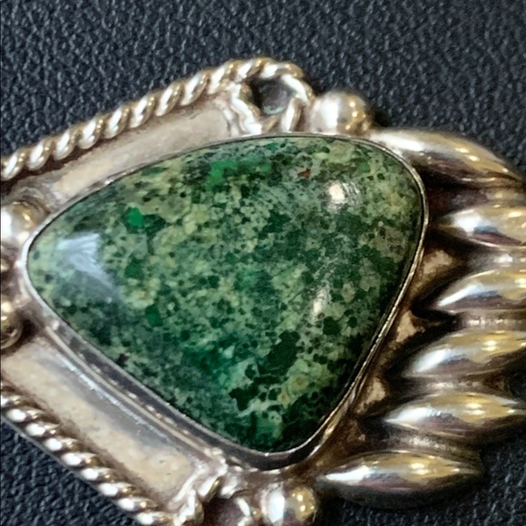 Vintage Sterling Silver Pendant with Stone - Picture 6 of 6